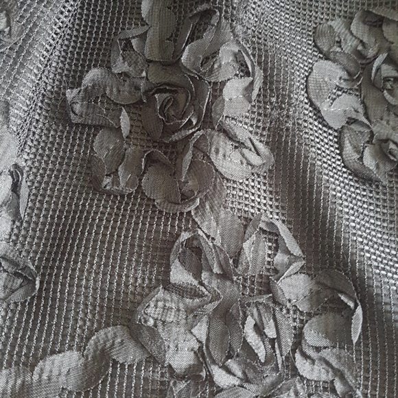 Worthington Petite Floral Mesh Style Skirt Pockets - Picture 2 of 12